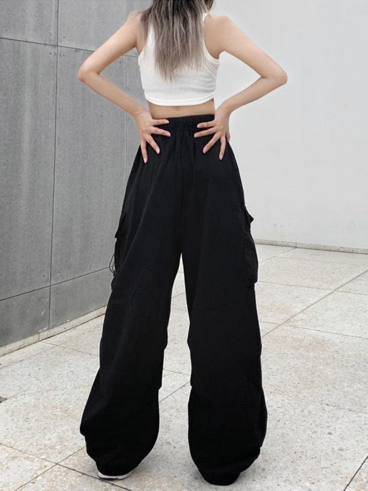 High-Waist Wide-Leg Cargo Pants - UrbanLaws