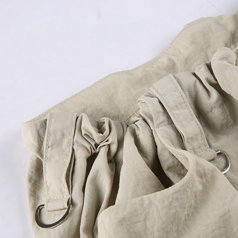 Patchwork Light Khaki Cargo Pants - UrbanLaws