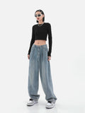 Wide Leg Baggy Denim Pants - UrbanLaws