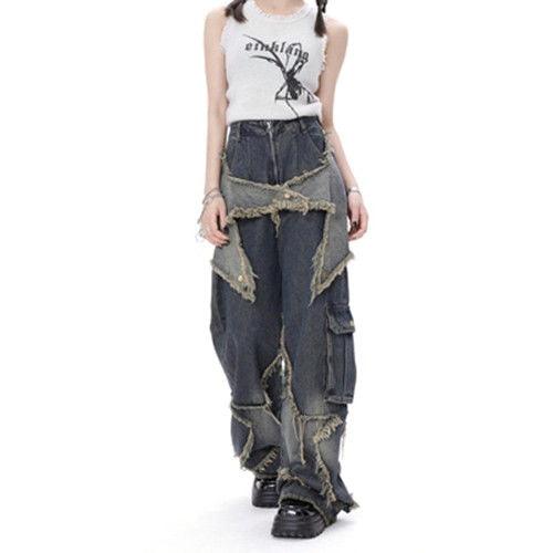 Star Wide Leg Jeans - UrbanLaws