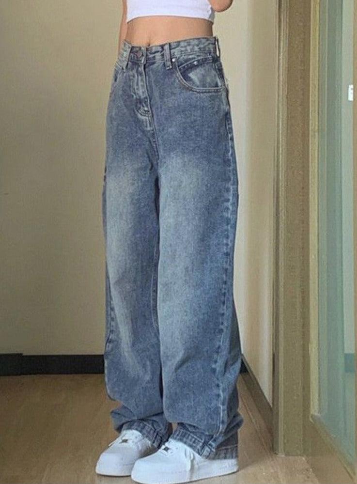 Women's Casual 90S Baggy Denim Pants - UrbanLaws