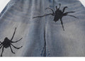 Spider Graphic Mid Waist Shorts - UrbanLaws