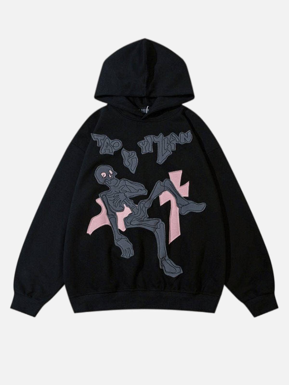 'Skull Hooded' Hoodie - UrbanLaws