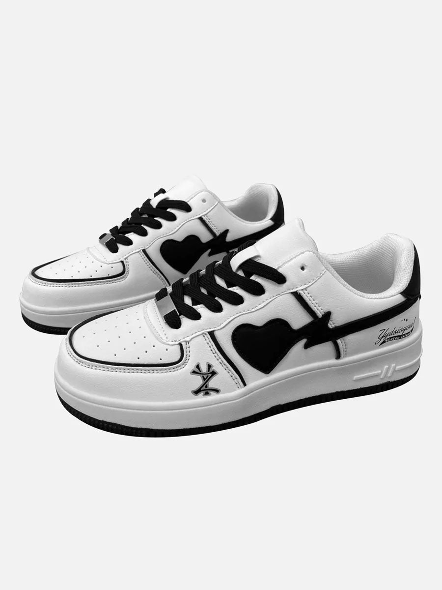 High Street White Skate Sneakers