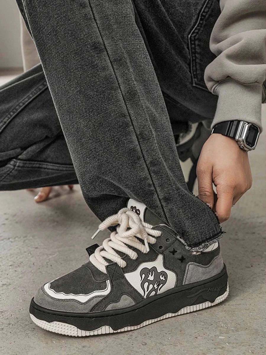 Supermade Vintage Niche Casual Couple Skate Shoes