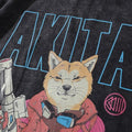 Akita T-Shirt Retro Washed Style - UrbanLaws