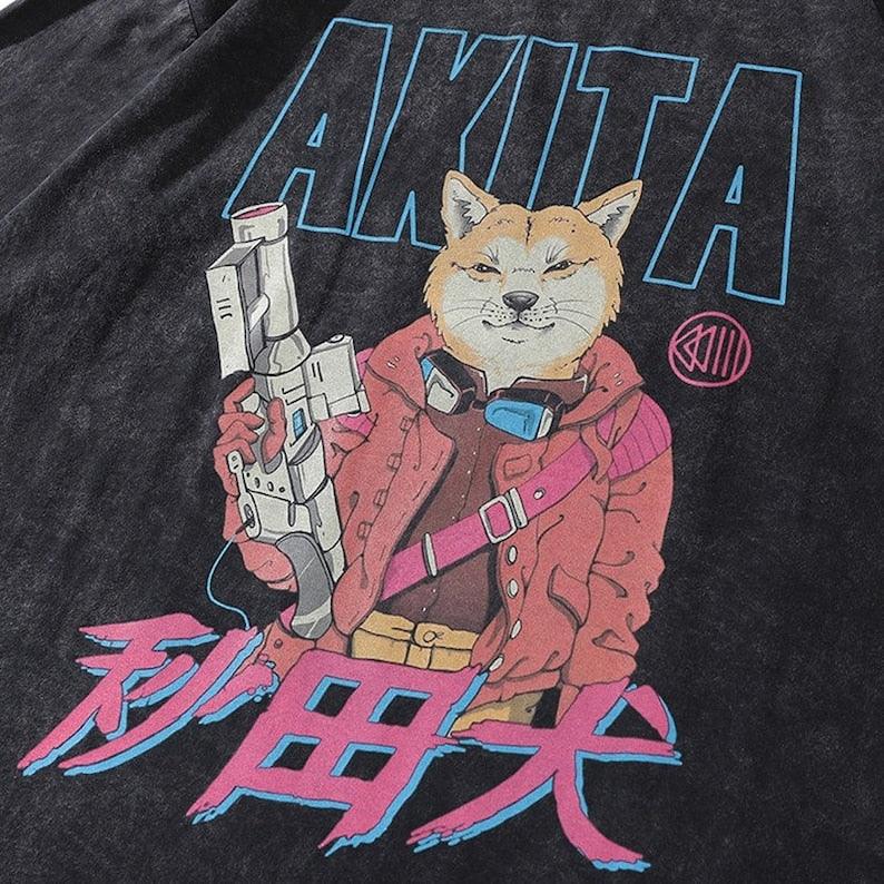 Akita T-Shirt Retro Washed Style - UrbanLaws