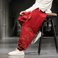 Embroidered Baggy Harem Pants - UrbanLaws