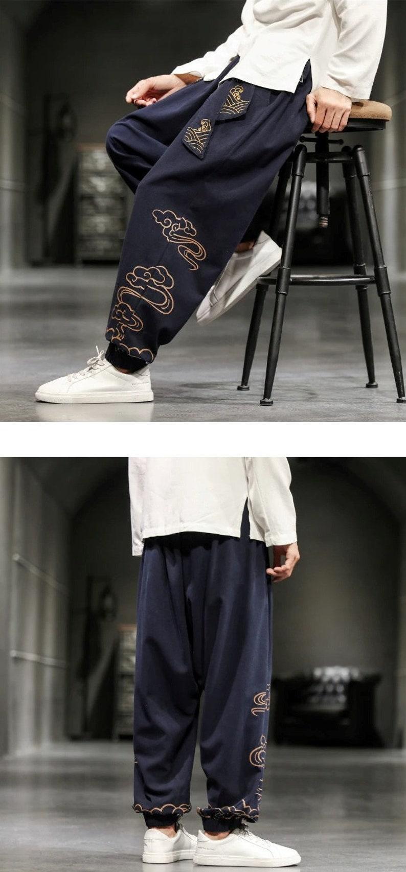 Embroidered Baggy Harem Pants - UrbanLaws