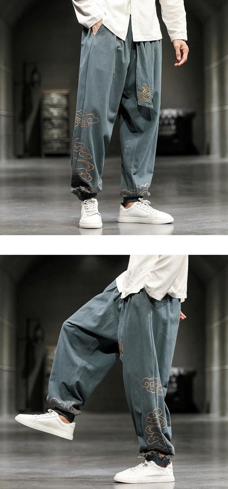 Embroidered Baggy Harem Pants - UrbanLaws