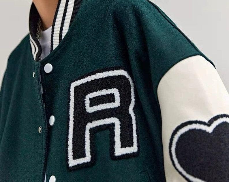 Vintage WIN Embroidered Letter Baseball Jacket (Unisex) - UrbanLaws