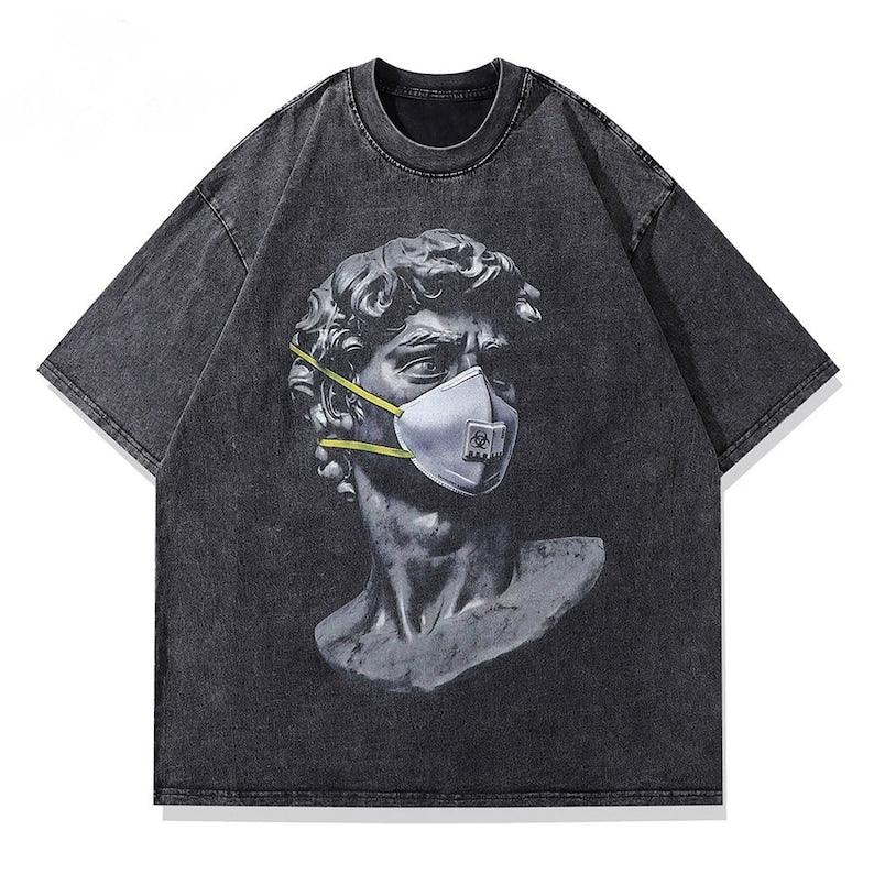 Michelangelo Retro Washed T-shirt - UrbanLaws