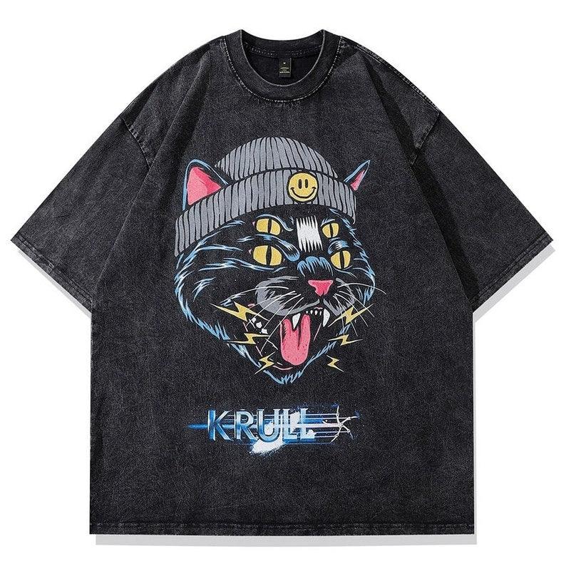 Street Cat T-shirt Graphic Unisex - UrbanLaws