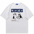 Japanese Cats Drinking T-Shirt - UrbanLaws