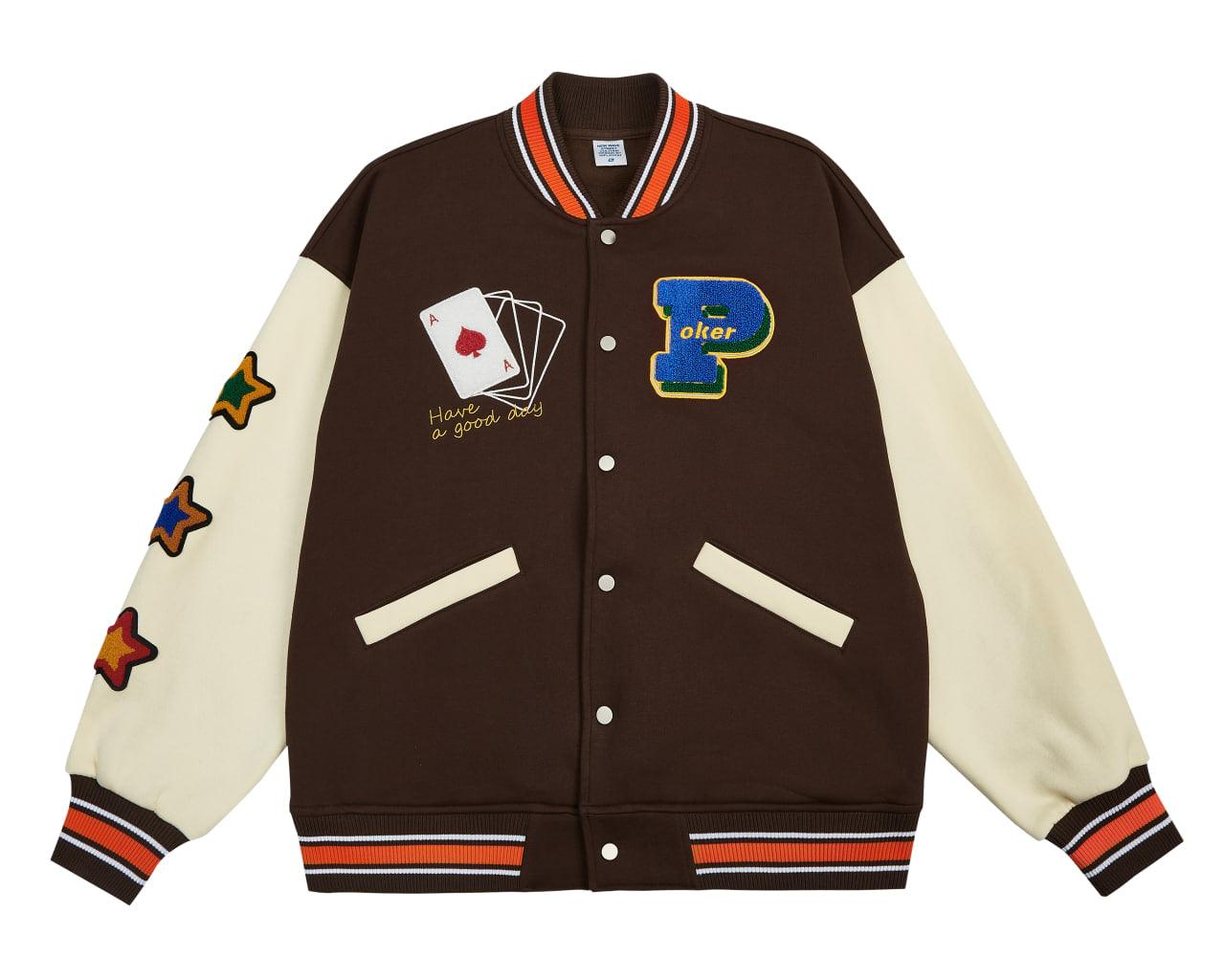 Poker Baseball Jacket Unisex - UrbanLaws